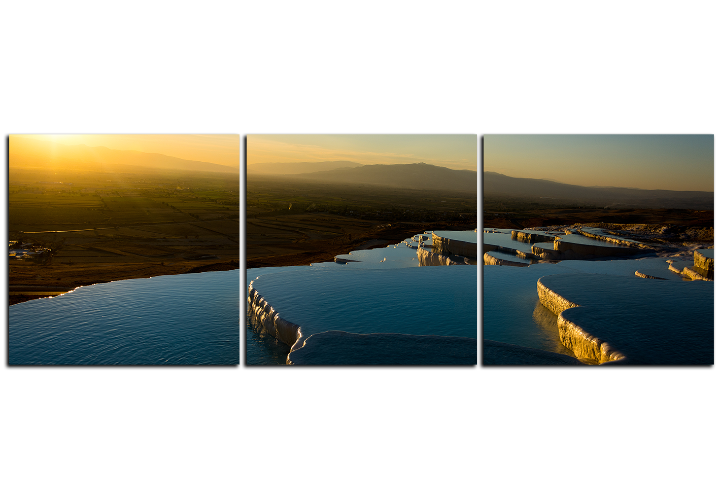 Obraz na plátně - Pamukkale - panoráma Obraz na plátně - Pamukkale - panoráma